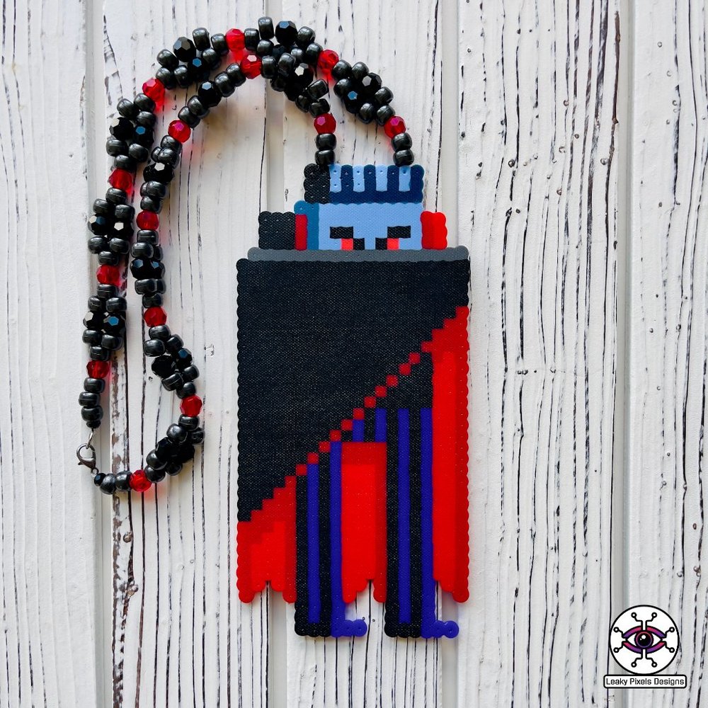 Dracula Vampire Perler Necklace